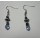 Hematite Earring with silver color finding