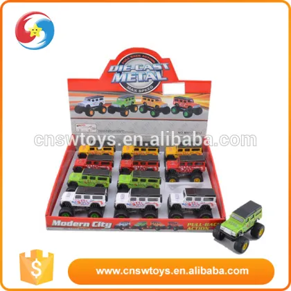 Fashion colorful not easily broken self-assembly racing metal car toys