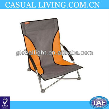 Beach chair beach chair beach chair folding chair camping chair Color: Brown / Orange