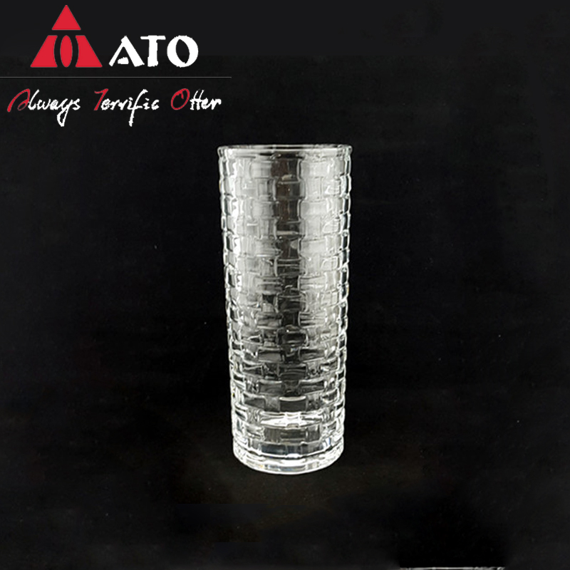 Vase en verre transparent Ornement de table de table décoratifs