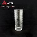 Vaso de vaso de vidro transparente de vasos decorativos de ornamentos
