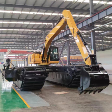 Maxpower schwerer Amphibienbagger mit hydraulischem System und rotierender Plattform
