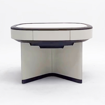 Customizable Solid Wood Saddle Leather Mahjong Table
