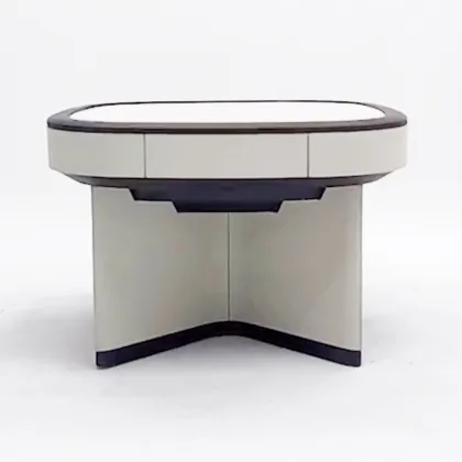 Customizable Solid Wood Saddle Leather Mahjong Table