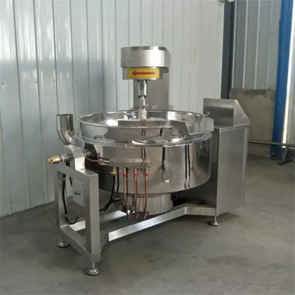Industrial steam meat cooking kettle processing machinery
