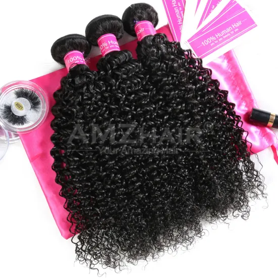 Wholesale Price 10A Brazilian Kinky Curly Human Hair Weave Bundle Extensions Natural Color Cuticle Aligned Human Hair Bundle
