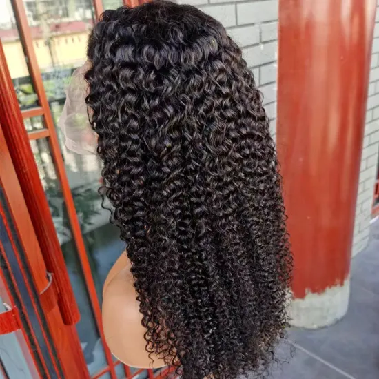 Wholesale Raw Indian Virgin Hair HD Lace Frontal Wig Women Curly Wig Full Swiss Lace Front Closure Human Hair Wig Kinky Curly