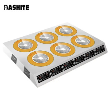 Commercial Stainless Steel Multi-Head High-Power Induction Cooker