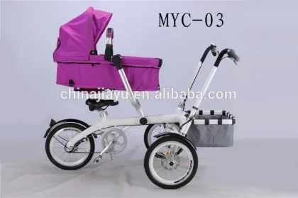 Mother and baby bicycle,stroller bicycle,3 wheel bicycle