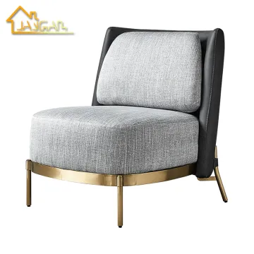 Modern Armless Comfy Lounge Chairs for Living Room and Bedroom
