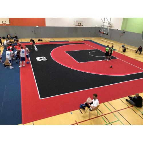 Piso de deportes portátiles para la cancha de baloncesto callejero