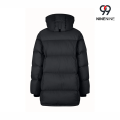 Jaqueta de inverno feminina com isolamento de caixa horizontal