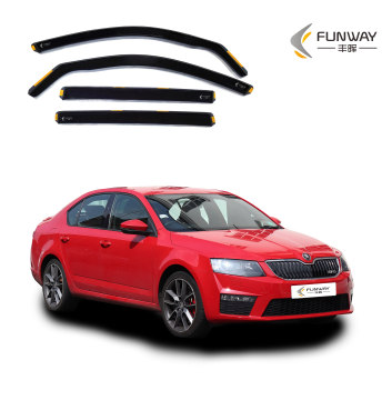 หน้าต่างด้านข้างลมแรนแรนเดอร์ตัวป้องกันสำหรับ Skoda Octavia MK3 2013-2019 5 ประตูแฮทช์แบค