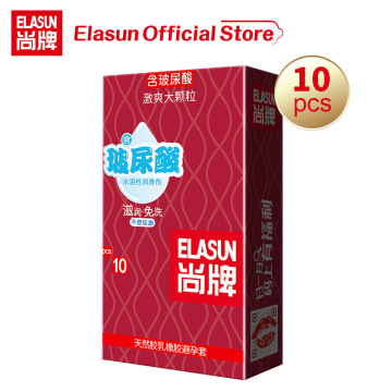 Elasun Ultra Thin Cock Condom Intimate Goods Sex Products Hyaluronic Acid Natural Rubber Latex Penis Sleeve Sex For Men