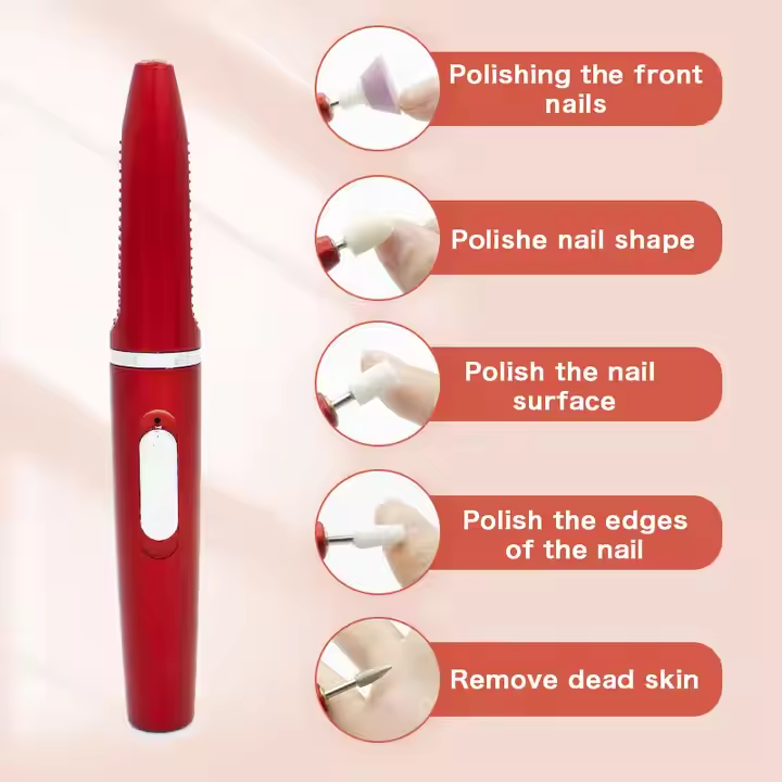 Mini Portable Electric Nail Drill for Manicure and Pedicure