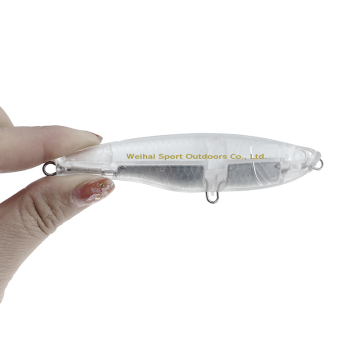 Wholesale ABS Unpainted Fishing Musky Sublimation Popper Bait 115mm 50g Blank Crankbait Lure Body