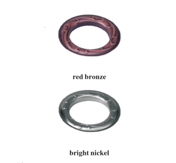 Bright Nickel Metal Parts Curtain Rod Eyelet