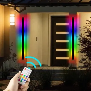 RGB Waterproof IP65 Outdoor Wall Lamps for Gates and Fences