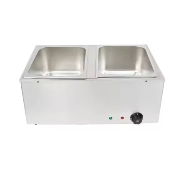 Stainless Steel Electric Bain Marie with Glass Cover - A High-Quality Buffet Food Warmer Machine for Sale
