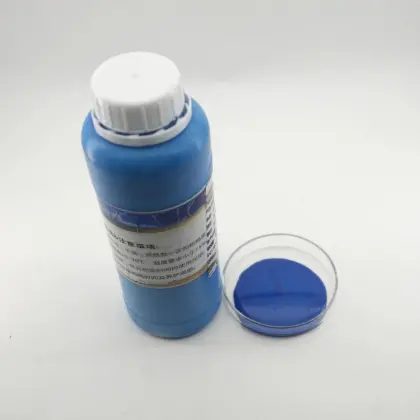 Blue epoxy floor paint