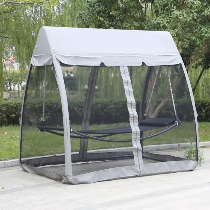 Outdoor Swing Bed with Mosquito Net for Garden