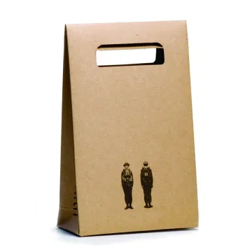 Wedding Kraft Paper Flat Bottom Candy Gift Bags