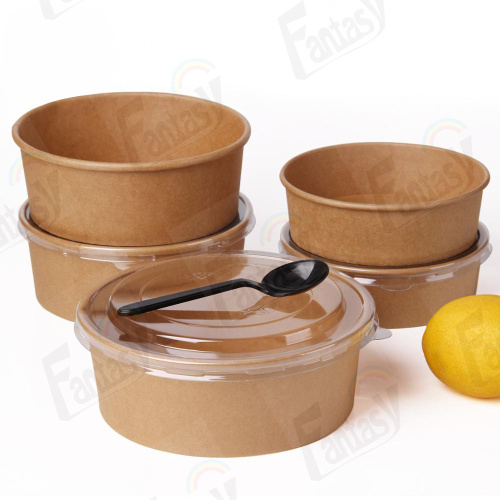 Takeaway Foods Paper Bowl Disposable Paper Bowl For Takeaway Foods Supplier