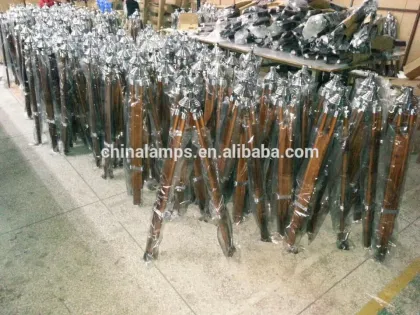 Zhongshan lighting factory china home furniture tripod floor lamps without lampshade for Australia furniture
