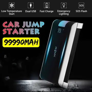 99999mAh 4 Ports Car Jump Starter Cars Battery Jumper 12V 3.0 Fast Charger USB Type-C Emergency Power Bank SOS LED Flashlight