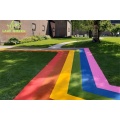 Красочная фиолетовая радужная детская садовая декоративная искусственная трава для ландшафтного дизайна