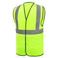 Gilet de sécurité réfléchissant vert haute visibilité