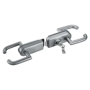 Glass Door Lock Set, Made of SUS 304/316 Stainless Steel with Handles, Satin or Polished