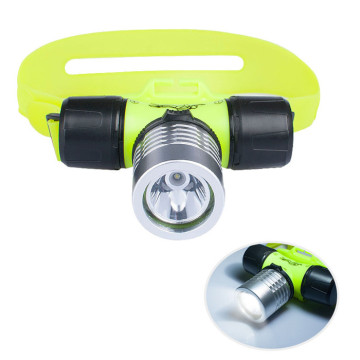 Waterproof 3W Powerful LED Scuba Diving Headlight: An Essential Aluminum Headlamp Torch with Silicone Strap