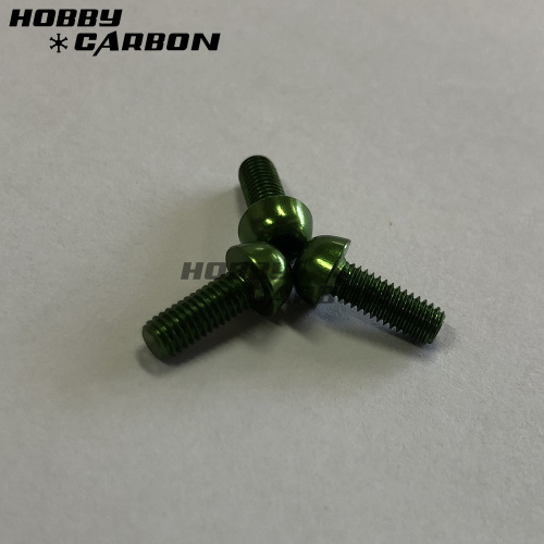 Green M3 Auminum Screws Post