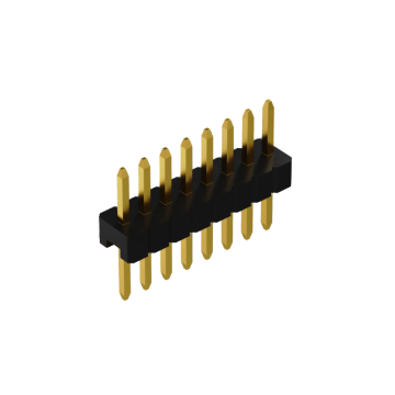 1.27mm header pin single baris penyambung jenis lurus
