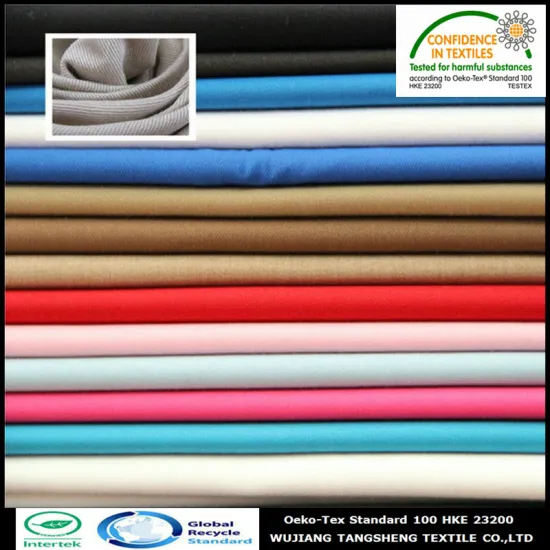 60/40 Recycled plastic bottle twill CVC fabric 20*16 108*58 57/58 for workwear and cap