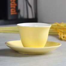 80ML yellow cup and saucer