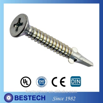 Quality Approval Steel Self Drilling Screw with Wings Self Drilling Screw with Ribs