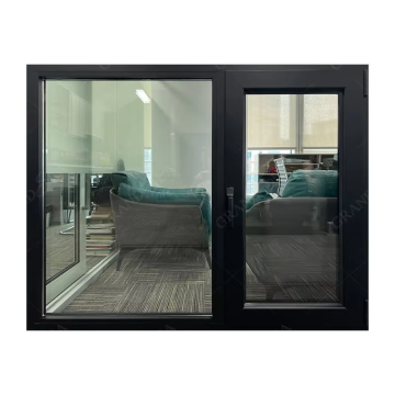 Double-Glazed Insulated Aluminum Tilt and Turn Windows for Enhanced Heat and Sound Insulation