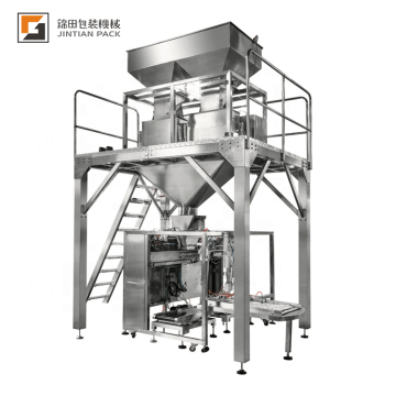 Automatic Packing Line for Large Pouches 10-50KG with Linear Weigher and Preformed Bag Machine