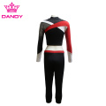 Red cheer crop top mei capri