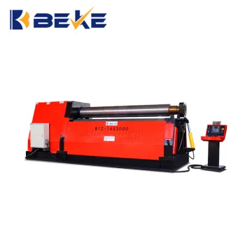 BEKE 4 Rollers Bending Sheet Metal - W12-16*3000 - Hydraulic CNC Plate Rolling Machine: Specifications and Features