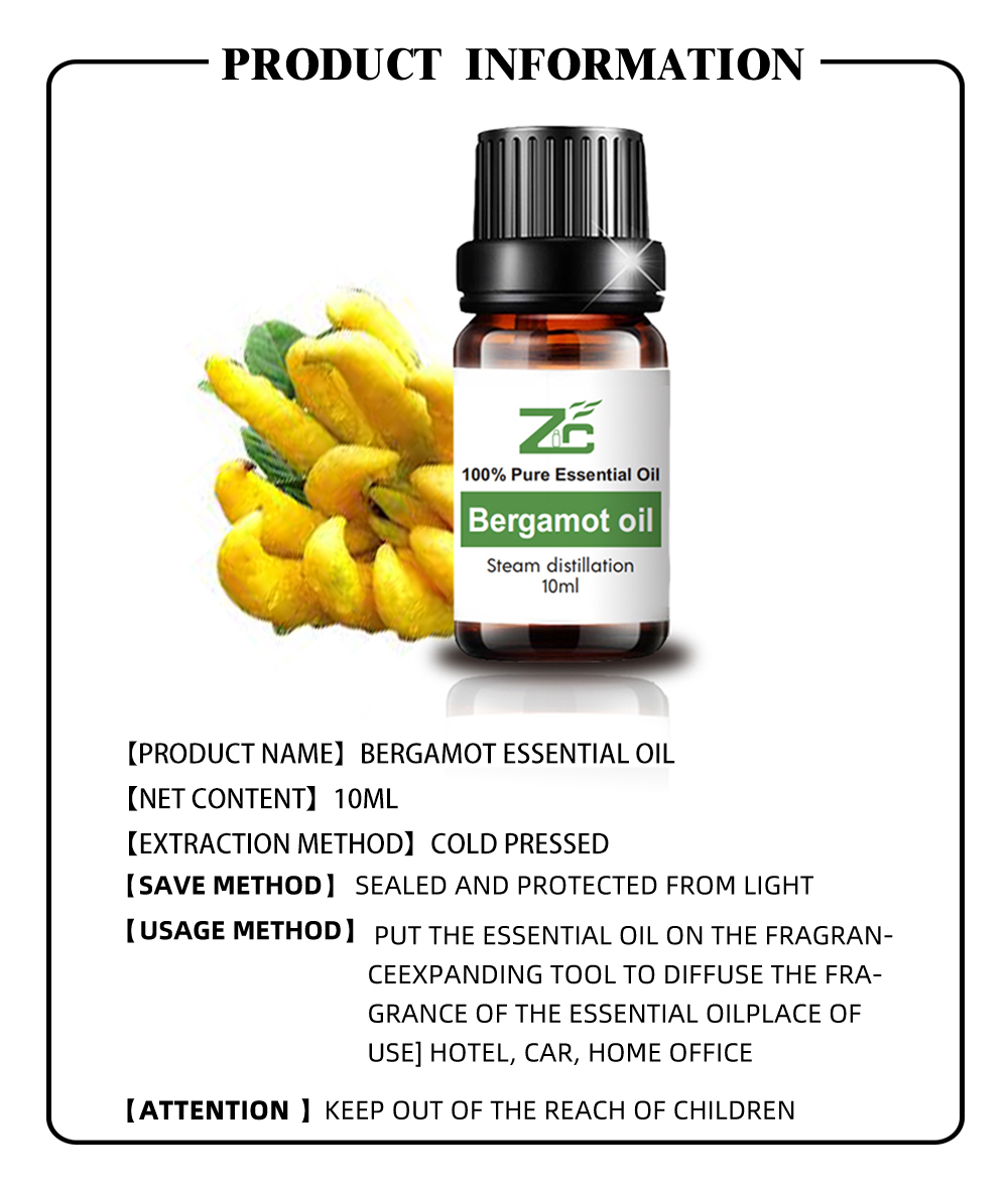 Natural Pure Bergamot Essential Oil Body Care