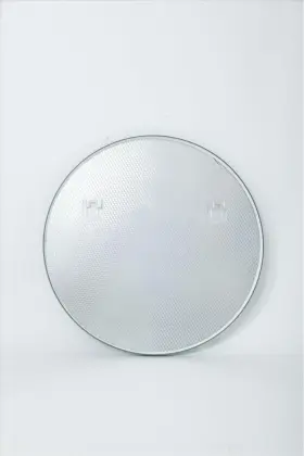 30Inch Round Green Metal Frame Circle Wall Mirror
