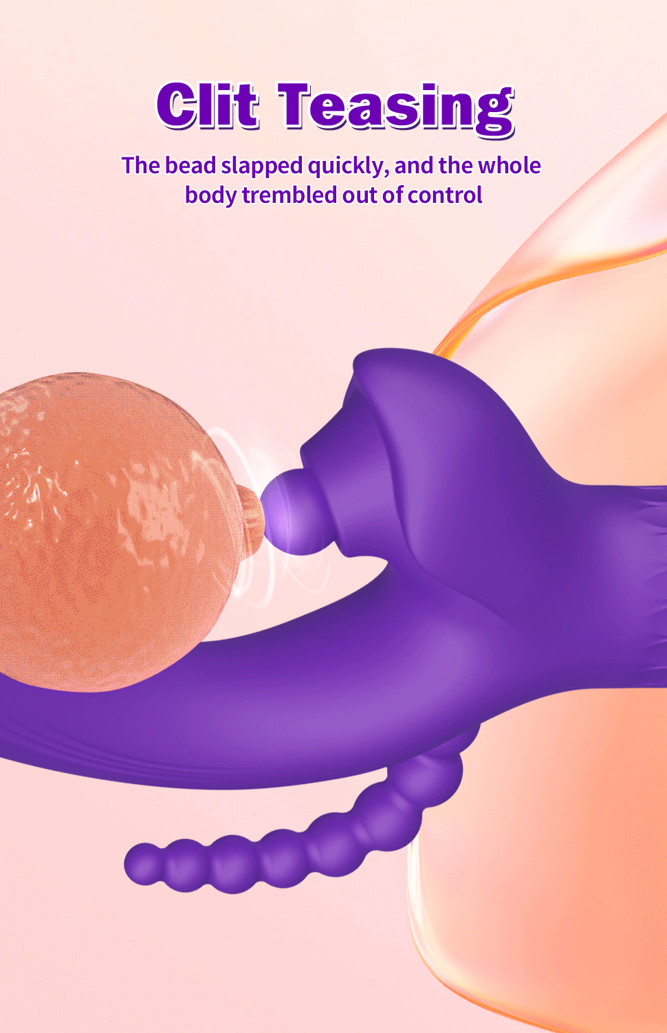 Dual Vibration Erotic Stimulator with Multiple Frequencies