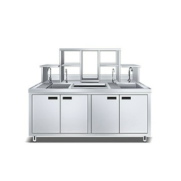 Anpassbare Edelstahl -Bubble Tea &amp; Café -Shop Workstations
