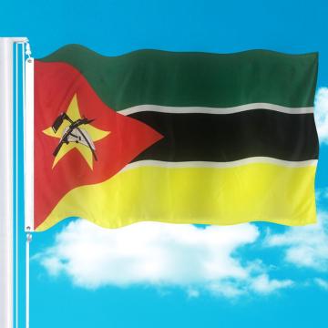 Fabriksanpassade Moçambique National Banner Polyesterflaggor