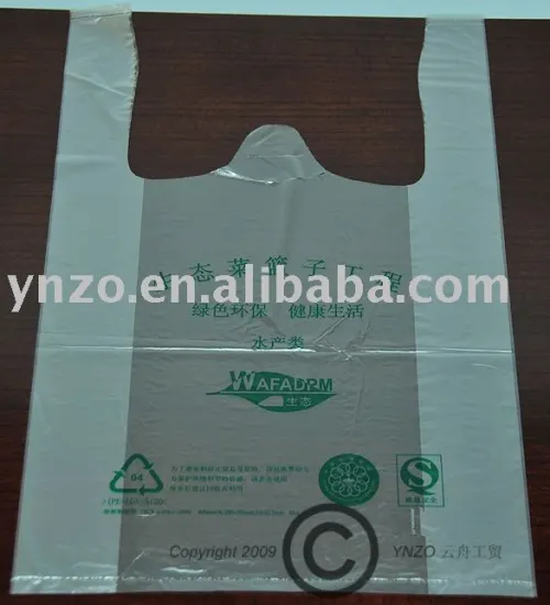 100 biodegradable cornstarch plastic bags