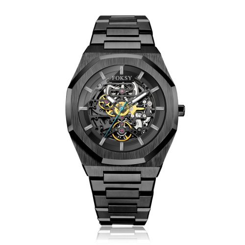 Luxury Skeleton Automatic Movement OEM Watch For Men