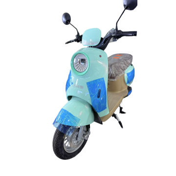 Mint-Green Electric Scooter with Retro Style